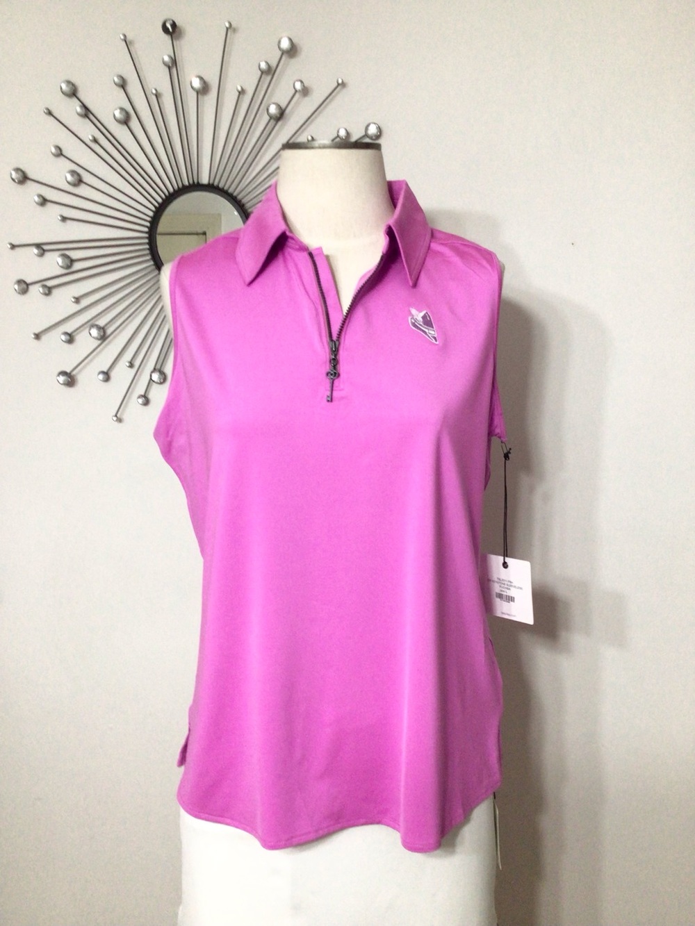 Belyn Key Sleeveless Golf Polo Top